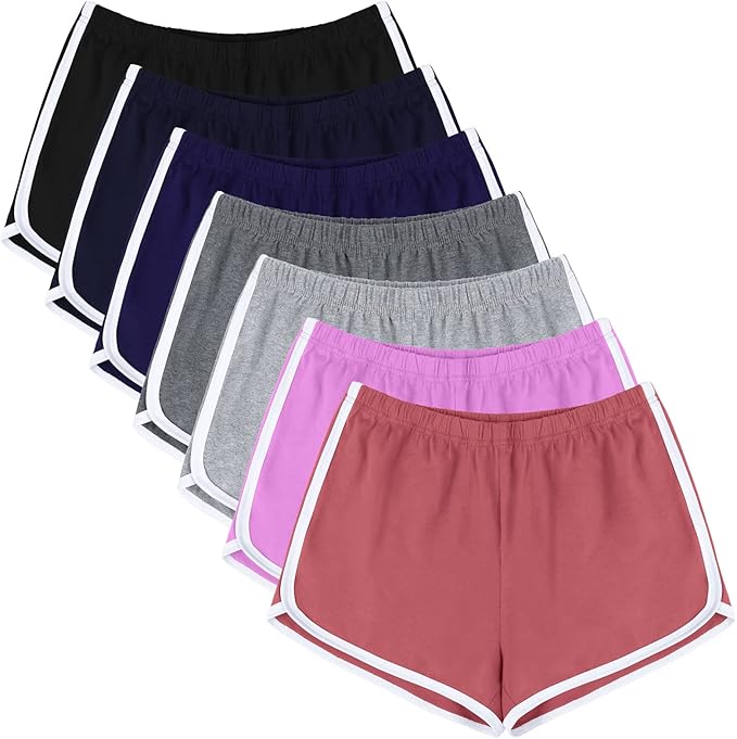 Hand wash or machine wash at low temperature is recommended, machine wash is more convenient. Non-shrinking, non-fading, tumble dry, Yoga Dance Pants Breathable Workout Running Shorts Shorts