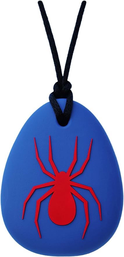 More aggressive chewers should use chewing necklaces designed just for them, Chewy Fidget Stim Toy Jewelry for Boys