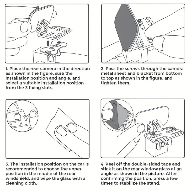 Rear Window Bracket For Most Rear-1pc Rear Camera Holder