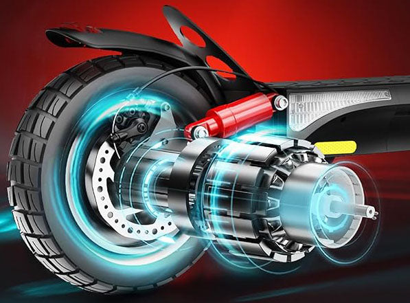 480WH battery, this scooter boasts an impressive 40 km cruising range, making it a cost-effective choice for your daily travels,  40KM/H Top Speed by 800W Rear Motor, 10