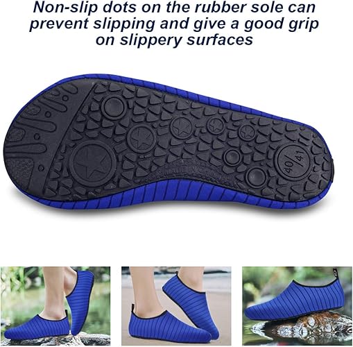 Non-Slip Soft Beach Shoes Barefoot Water Sports Shoes Breathable Aqua Socks, Water Shoes Quick-Dry Swimming Socks,