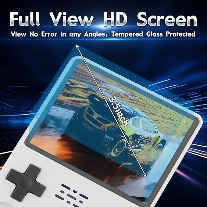 15000+ HD Games Mini Portable Video Game Console, 3.5-Inch IPS Screen, 256GB Memory,Built in 45 Emulators,3800m