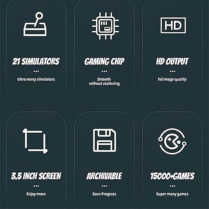 Portable Wireless Retro Game Console,Handheld Game Console, Game Console Built in 20000+ Games,