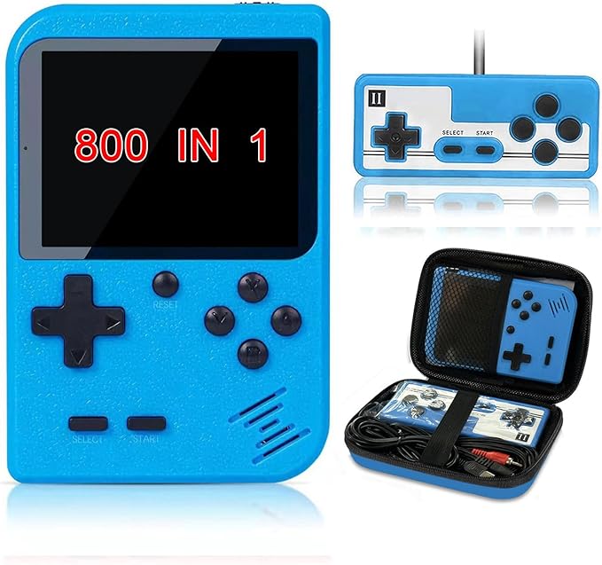 Handheld Game Console Comes with Protective Shell, 3.0 Inch Screen 800 Classical FC Games,