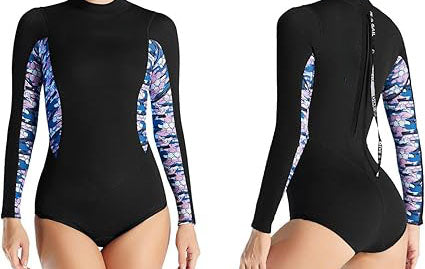long sleeve wrap hip swimsuit, great stretch fit and skinny slim fit for your body,1.5mm Neoprene Main Body Shorty Wetsuit Summer Snorkeling Scuba Diving Suit