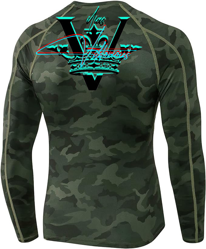 V - Long Sleeve Sports  Viktorious T-Shirts Top - Stronger