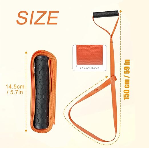 It can withstand the heavy weight of deer, thus you can use it with confidence.Heavy Duty Deer Dragging Strap with Easy-to-Grip Handle Durable Safety Deer Dragging Rope Pulling Harness,