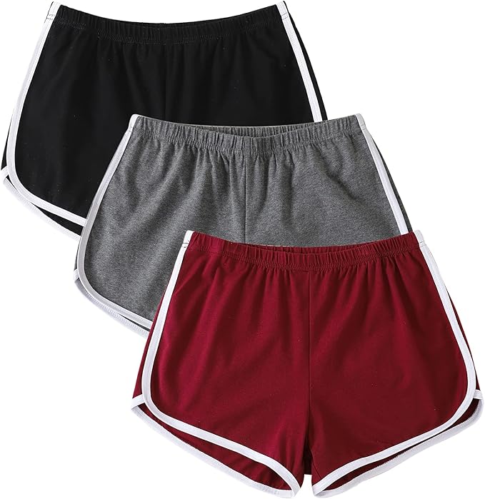 Versatile shorts: suitable for running, dancing, yoga, cycling, playing ball games, hiking, walking, exercise, home, daily wear and so on  Shorts Women Dance Gym Workout Elastic Waist Shorts