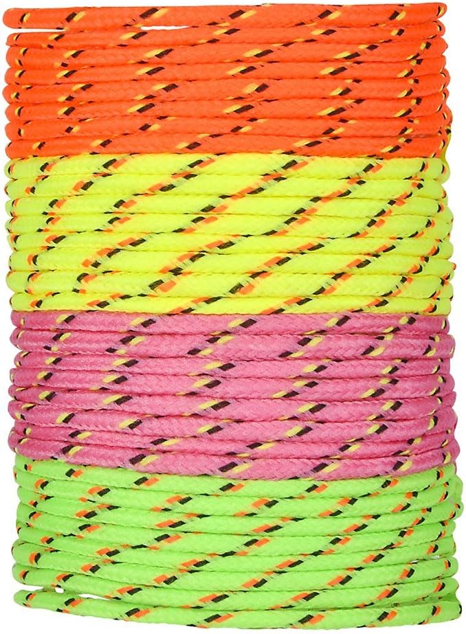 Neon Adjustable Woven Rope Best Friend Bracelets for Girls and Boys, Each order includes 144 bracelets for kids in four bright neon colors