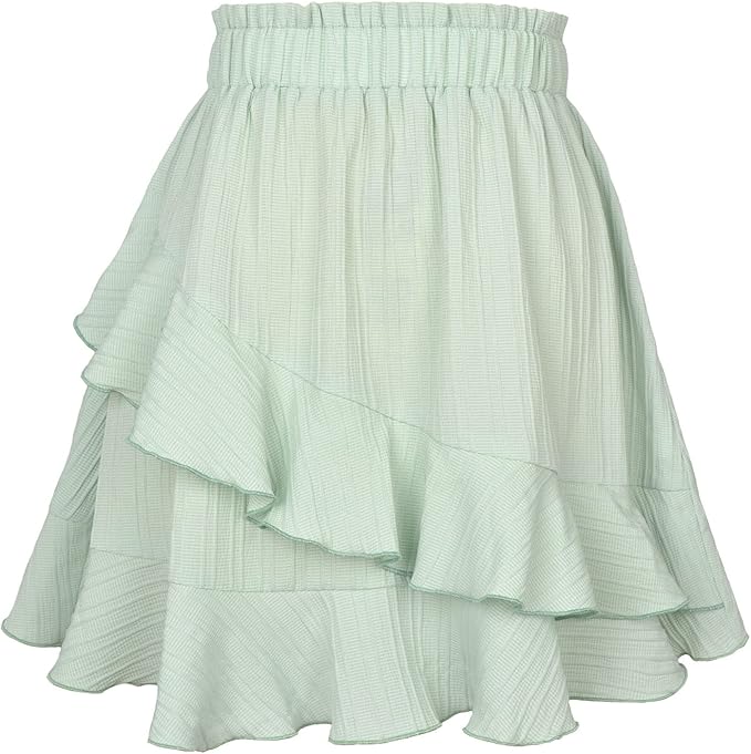 skirt is suitable for daily wear, beach, travel, school, date, park, family photos, work, church, etc. Perfect match with tank tops, T-shirts, bikinis, sandals, flats, high heels in hot summer