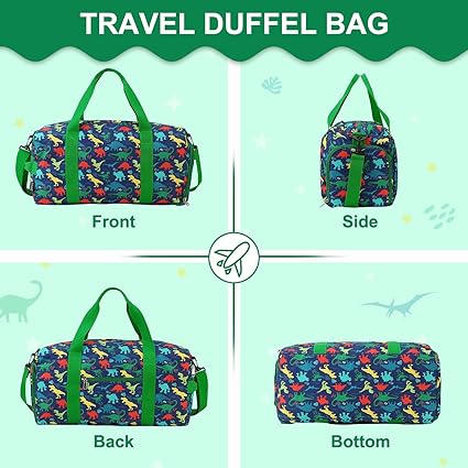 The travel bag is made from high quality water resistant polyester with premium metal zippers which is durable to use. Overnight Bag Weekender Gym Bag Carry-On Tote Travel Shoulder Bag for Boys with Shoe Compartment