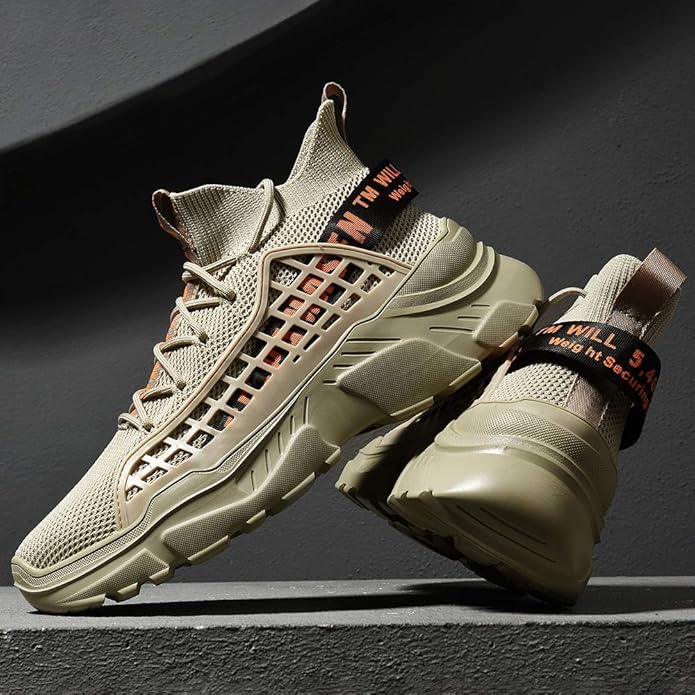 Special desigin of the outsole hugs your foot properly, light and comfortable.  Mens Fashion Sneakers Sports Shoe Athletic Walking Running
