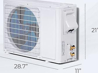 12,000BTU, 208-230V, 17SEER2,  enjoy a comfortable sleep. Mini Split AC comes with a remote control that allows you to control it from bed. electricity costs. Mini Split AC Energy Efficient Air Conditioner & Heating System