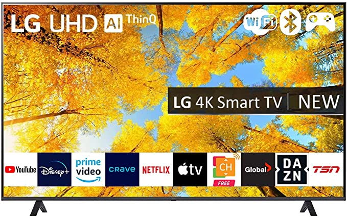 LG 55-Inch Class UQ7590 Series Alexa Built-in 4K Smart TV (3840 x 2160),Bluetooth, Wi-Fi, USB, Ethernet, HDMI 60Hz Refresh Rate, AI-Powered 4K, Cloud Gaming (55UQ7590, 2022)