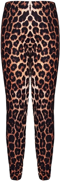 Girls Leopard Print Crop Top T-Shirt Kids Leggings Animal Print Leopard Pants