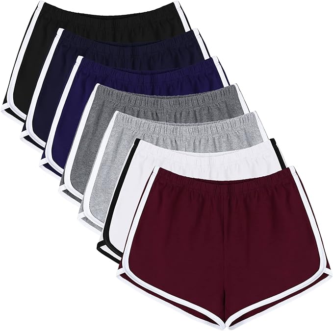 white-rimmed design, classic and beautiful, highlighting your beautiful crotch curve and making you move flexibly and feel snug and comfy when you are exercising,  Yoga Dance Pants Breathable Workout Running Shorts