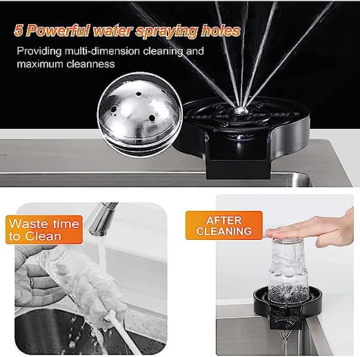 Cleaner Sink Attachment, Glass Fast Cleaning in Seconds