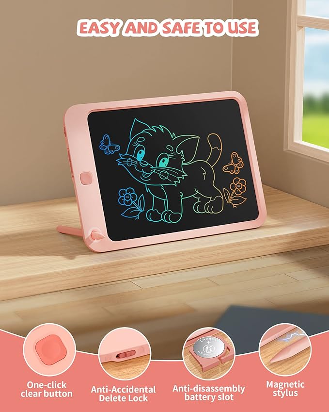 it can keep the children's continuous active work, let the children play with their imagination and creativity,Colorful Doodle Board Drawing Tablet, Memo Board, Drawing Pads with Lanyard
