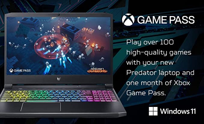 Acer Predator Helios 300 PH315-54-760S Gaming Laptop | Intel i7-11800H | NVIDIA GeForce RTX 3060 Laptop GPU | 15.6