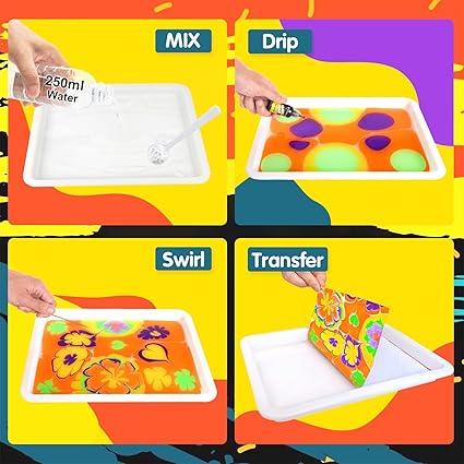 Free your creativity today and make beautiful patterns as unique as you are.Marbling Paint for Kids - Arts and Crafts for Girls & Boys Crafts Kits Ideal