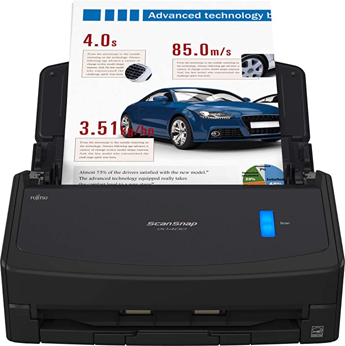 Fujitsu SP-1130Ne Easy-to-Use Colour Duplex Document Scanner with Automatic Document Feeder (ADF) and Twain Driver