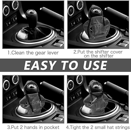 Hoodie Car Gear Shift Cover,3 Pack Car Gear Shift Cover Multicolor