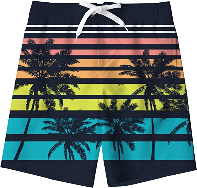 Quick Dry Swimwear Bathing Suit for Big Boys Beach Swim Boards Shorts 7-16 Years