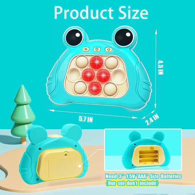 With 4 interactive modes including Pass, Memory, Scoring, Multiplayer, Handheld Games Sensory Fidget Toys for Adult Kids 5-12, Electronic Quick Push Game