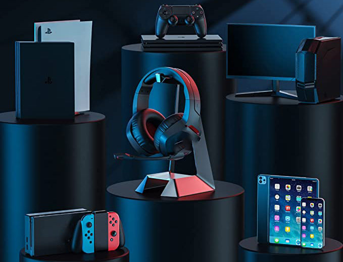 Gaming Headset, Bluetooth Gamer Headphones with Mic