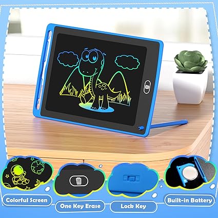 Writing Tablet for Kids, 8.5 Inch Colorful Doodle Board Drawing Tablet