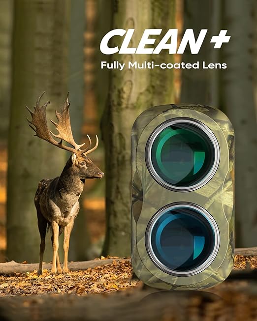 This hunting rangefinder can measure 5 to 800 yards with the latest laser technology for fast shooting.  Horizontal Distance, Angle Measuring, 800 Yards Laser Range Finder,