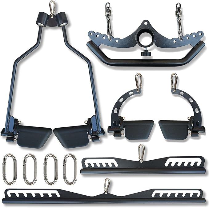 cable machine accessories, you can train your muscles from multiple angles. The ergonomic paddle grip is perfect for upper back and chest workout.