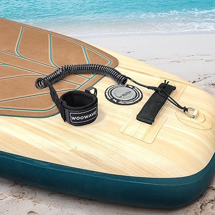 11 feet when required ), specifically designed for flat water SUPs.Surfboard Leash Stay on Board Ankle Strap with Waterproof Wallet