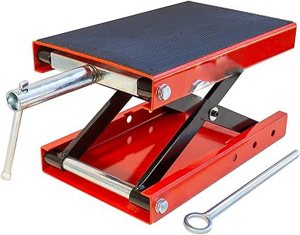 Crank Stand with Safety Bar,  Heavy Duty 1100 LB Wide Deck  (Platform dimension: 14.5 inch x 9 inch)