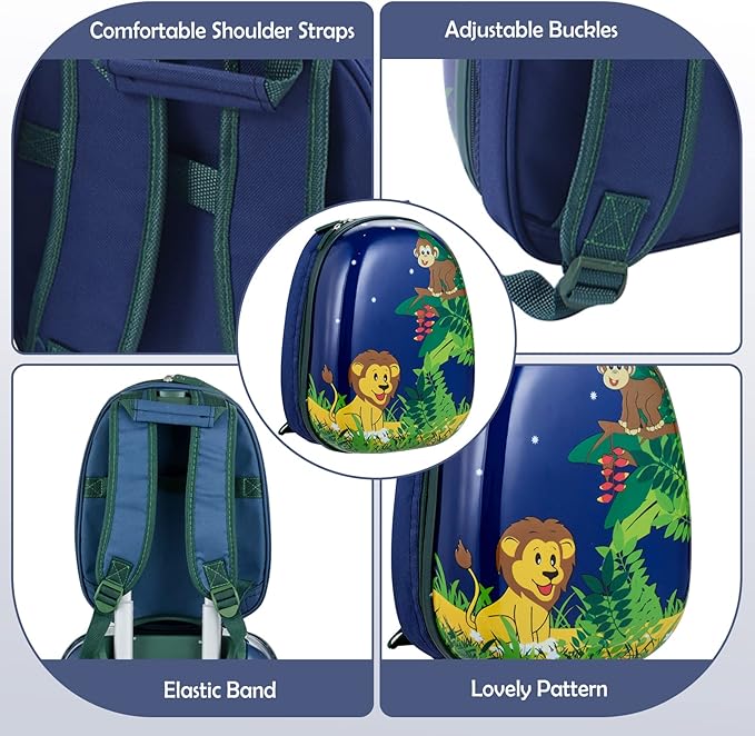 This luggage set is lightweight and will not bring extra burden to kids when in use.Spinner Wheels, Travel Rolling Luggage for Boys Girls