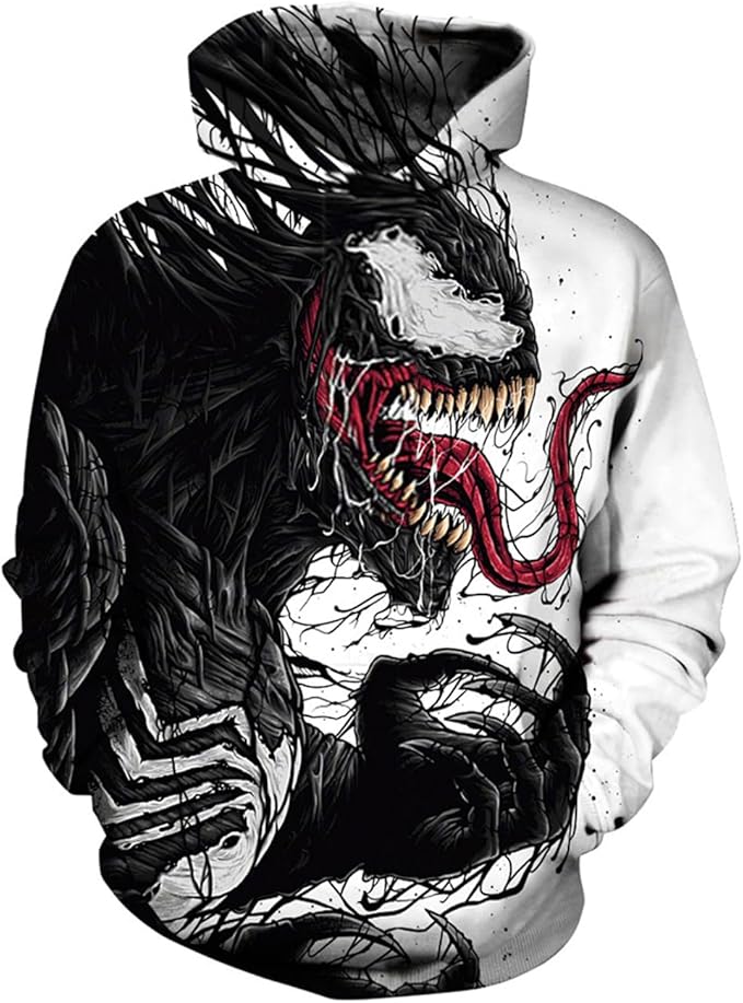3D hooded sweatshirt, very novel, when your kids wear funny hoodie for boys will be very handsome and fashionable. Kids 3D Sweatshirt Casual Hooded Pullover Novelty Pattern Printed Long Sleeve Top6