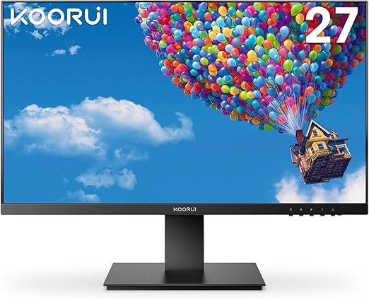 Both HDMI and VGA ports offer a refresh rate of up to 75Hz to deliver sharper action game sequences and graphics clarity for graphic design projects,  Computer Monitor, IPS Full HD(1920x1080P), 75HZ, HDMI+VGA, 99% SRGB, 5ms Response, Eye Care,