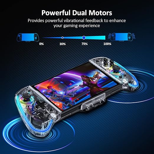 sensitive triggers and buttons, and improved analog sticks for unparalleled immersion.Enhanced Switch/Switch OLED Controller for Handheld Mode, Adjustable LED Light, Ergonomic Design, 6-Axis Gyro