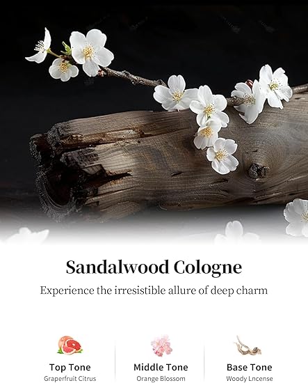 Adjustable Intensity, Sandalwood cologne & Cherry blossoms,  Smart Car Air Fresheners, 	Battery Powered