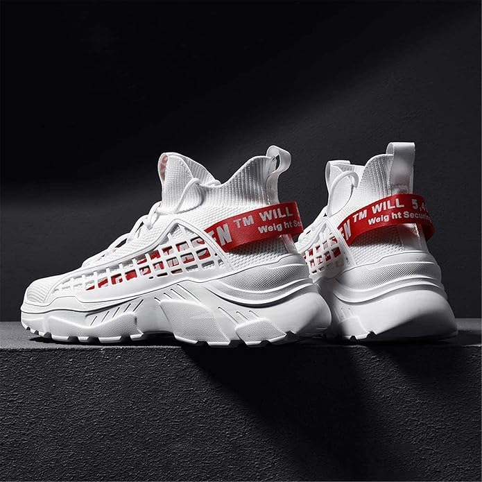 Anti-Collision and Shockproof: Reinforced heel counter helps keep the feet stable and protect from damages while you move, Athletic Walking Running Shoes Casual Sneaker