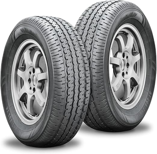 Set of 2, ST175/80R13 LRC 6 Ply, Enhanced strength and durability for reliable performance, Tectonic Road Rider Trailer Radial Tire DOT Approved HD Trailer Tires