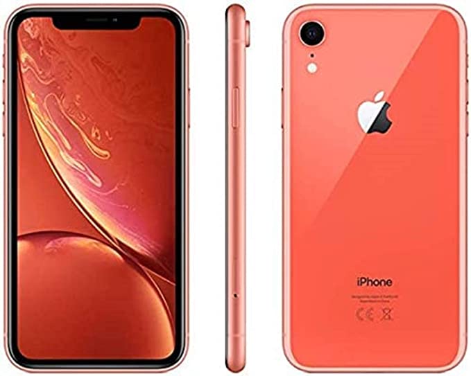 Apple iPhone XR, 64GB, Coral - Fully Unlocked (Renewed)