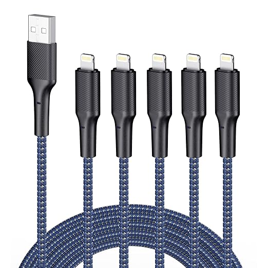 cable more durable and sturdier than normal iPhone charger cables but also flexible and tangle-free, 10 Foot iPhone Charging Cord 10 Feet Compatible for iPhone 12/11/11 Pro/X/Xs Max/XR/8/8 Plus/7/6/6s/SE/5c/5s/5 iPad Air 2/Mini Airpods