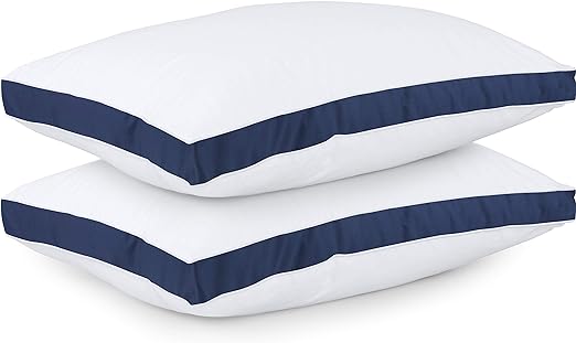 Bedding Bed Pillows for Sleeping Queen Size (Blue)