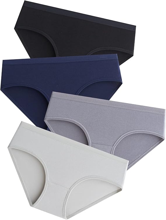 The lining in the crotch area is made from breathable cotton for reinforced comfort to keep dry and clean in the private part,  Girls Cotton Underwear Panties Briefs Pack of 8