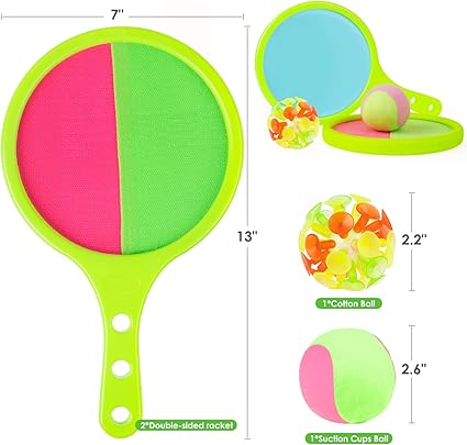 2 Paddles 2 Balls Outside Toys Beach Backyard Games Activities