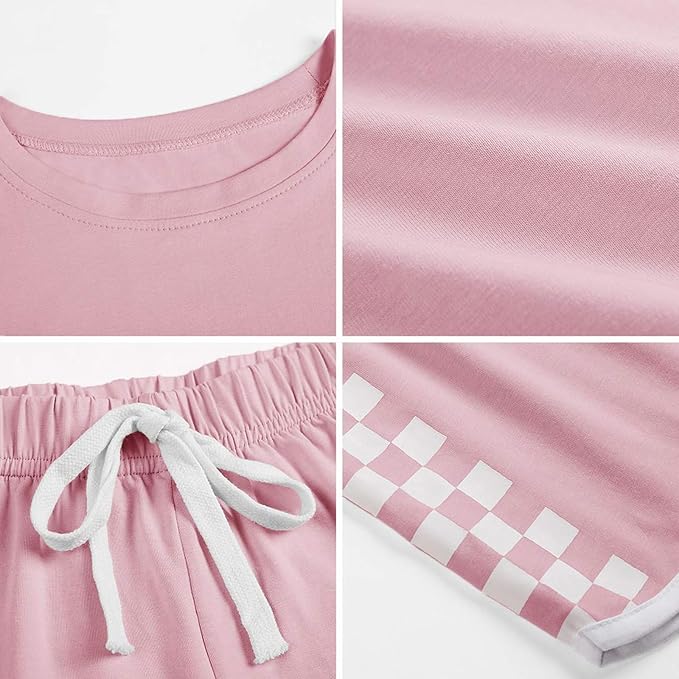 This girls shorts set is suitable for daily wear, causal clothes, school uniform, home. Shorts top sets for girls also perfect for sports wear, walking, running, camping, hiking,