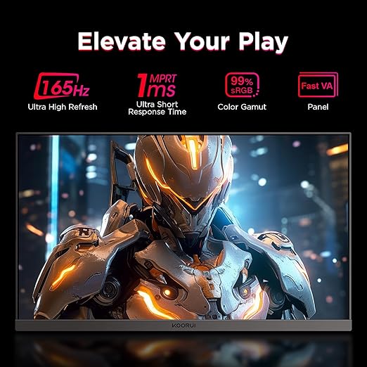 can provide you with more obvious bright colors and dynamic pictures, giving you an extreme sense of look and play experienc, 2560 x 1440 VA Display, 1ms (MPRT) Response Time, HDR 10, FreeSync Premium, 1x Display Port 1.2, 2X HDMI 2.0,Black