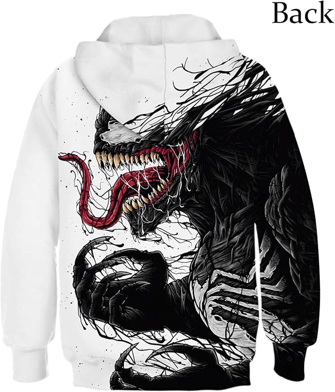 3D hooded sweatshirt, very novel, when your kids wear funny hoodie for boys will be very handsome and fashionable. Kids 3D Sweatshirt Casual Hooded Pullover Novelty Pattern Printed Long Sleeve Top6