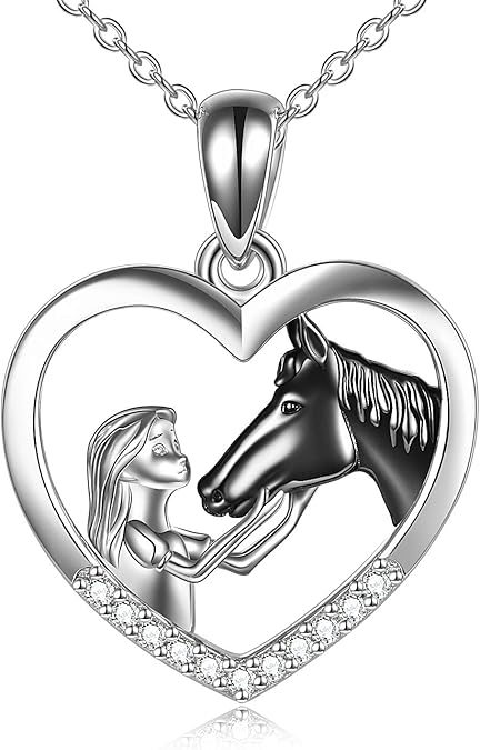 perfect for any gift giving occasion, great Christmas Etc, Sterling Silver Girls with Horse Gift for Women and Girls